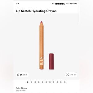ILIA Lip Sketch Hydrating Crayon - Rhyme